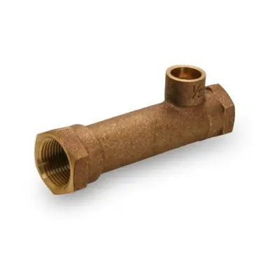 Everflow R1396-NL RAVEN 3/4 F Long x 1/2 F x 1/2 C E-Z Wtr Tee Lead Free