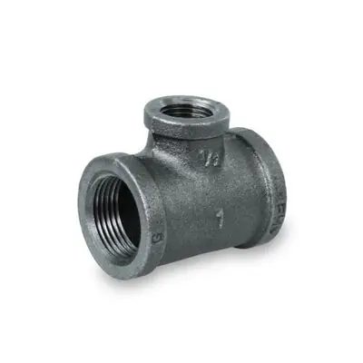 Everflow BMRT1202 Black Reducing Tee 1-1/2 X 3/4