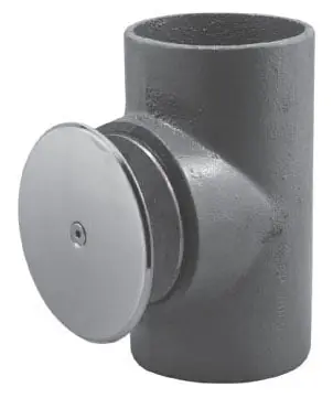 Watts CO-463-RD 3 Inch No Hub Cleanout with Stainless Steel Access Cover