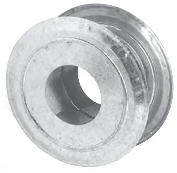 Metal-Fab 6MPT Round Partition Thimble 6 in Dia Replacement MPN