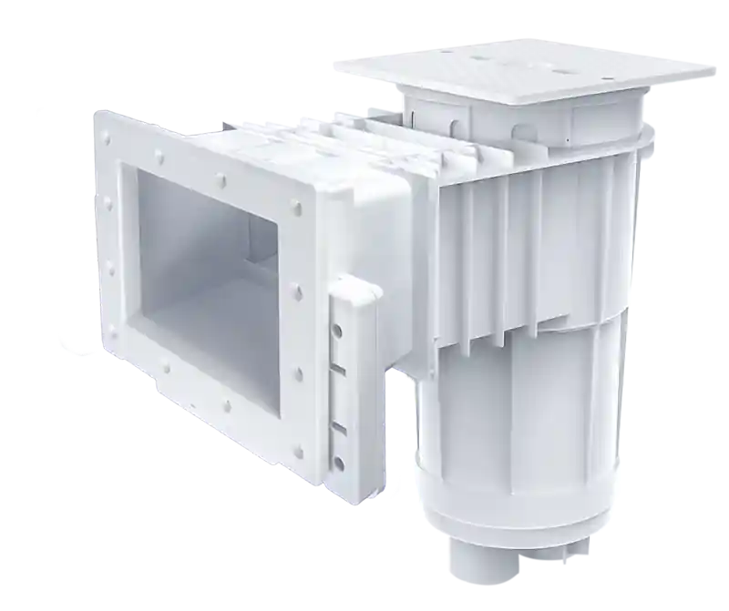 Custom Molded Products 25160-020-000 Vinyl Liner Skimmer Regular Mouth Round Cover White