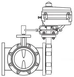 Schneider Electric VAFS-630C-F10-L-11 butterfly valve assembly 2 in
