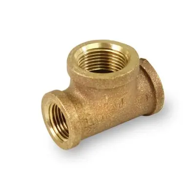 Everflow BRBT1000-NL 1 X 1 X 1-1/4 Bull Head Tee Brass Lead Free