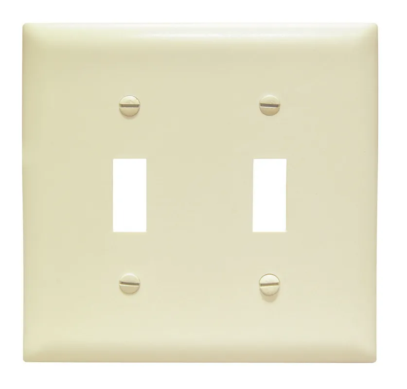 Legrand TPJ2-GRY Jumbo Wall Plate Toggle Switch 2 Gang Gray