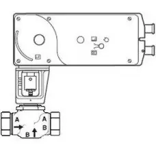 Schneider Electric VS-7273-593-4-09 SmartX Globe Valve Assembly 1-1/4 in 2-Way MS51-7203