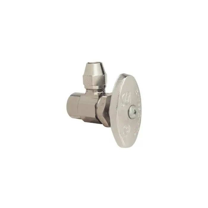 BrassCraft FR19XR Multi-Turn Water Stop, Angle Valve, 1/2 Inch Nominal Sweat x 3/8 Inch OD Flare