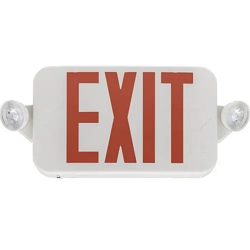 Lithonia Lighting ECCRLLHM6 LED Emergency Combo Exit Light 230 V Surface Mount