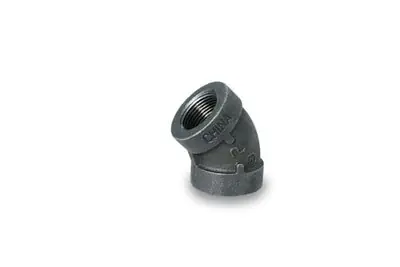 Everflow BXFL0112 1-1/2 Black XH Elbow 45 300#
