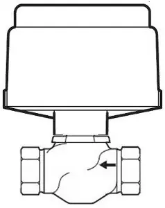 Schneider Electric VK-7263-203-4-07 Valve Actuator Assembly 1 in Globe Valve