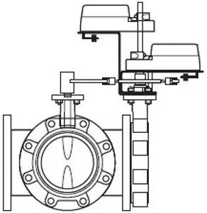 Schneider Electric VSF-630C-E25D-L-14 Valve Actuator Assembly
