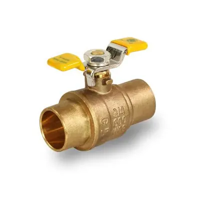 Everflow 615C034-NL 3/4 SWT Full Port Brass Ball Valve with T Handle Lead Free