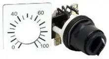 Schneider Electric 9001SK2104 300 Volt 2 W 500 Ohm NEMA 4/13 Push Button Potentiometer