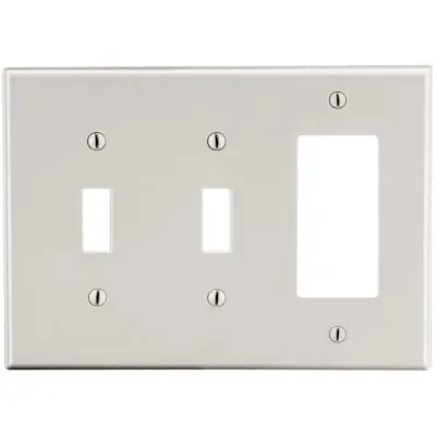 Hubbell Wiring Device-Kellems P226LA HWDK P226LA WALLPLATE 3-G 2 TOG