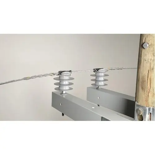 Preformed Line Products DST-0153 Double Support Tie Insulator Groove Radius 9/16 in. Conductor Size 0.358 to 0.405 in. Color Code Yellow