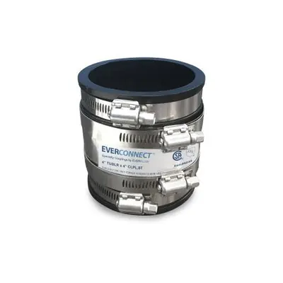 Everflow 6060 6 Flexible Coupling CI to Plastic Pipe w/SS Shear Rings