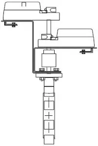 Schneider Electric VSF-6200-E25D-L-14 Valve Actuator Assembly 4 in