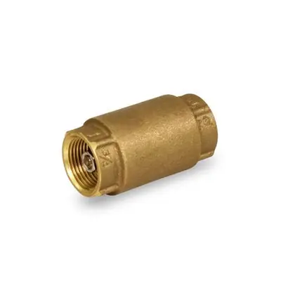 Everflow 150T114-NL 1-1/4 Threaded Inline Check Valve Spring Loaded Lead Free