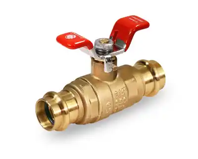 Everflow 315R012-NL 1/2 PRESS Full Port Long Bonnet Ball Valve With T Handle Lead Free