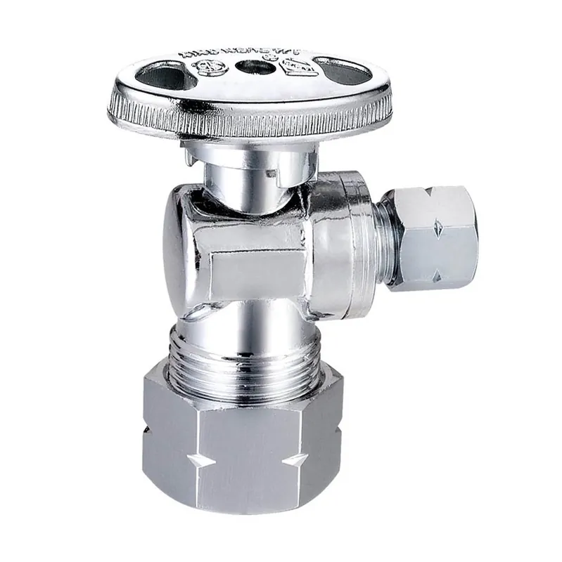 SIOUX CHIEF 132-G2C0C04 ANG STOP 5/8OD X 1/4OD COMP 1/4-TURN CHROME
