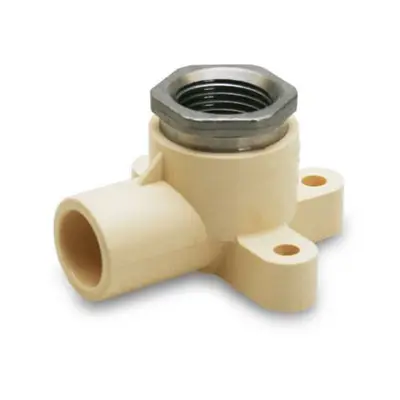 Everflow SSCPD012-NL 1/2 Stainless Steel CPVC Plastic Drop Ear Elbow Lead Free