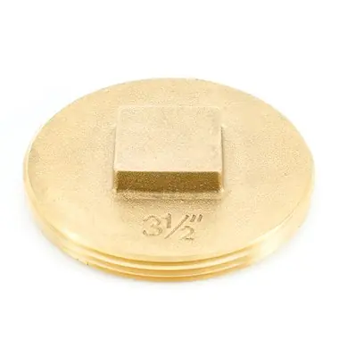 Matco-Norca CP-350 Cleanout Plug Raised Head 3-1/2 Inch Brass