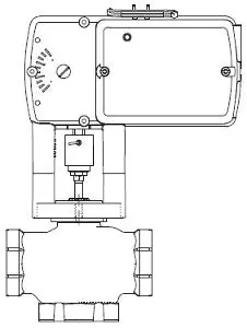 Schneider Electric VS-7313-804-4-04 valve actuator assembly