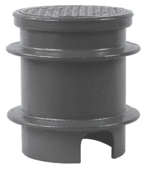 Watts CO-300-MF 11 x 11-5/8 Epoxy Coated Cast Iron Access Housing with Extra Heavy Duty Ductile Iron Cover for CO-380 Cleanout