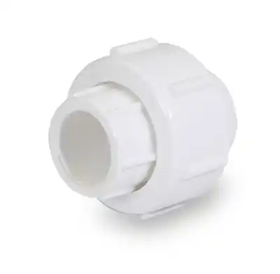Everflow 395CU112 1-1/2 Sch. 40 PVC Solvent Union White NSF Approved
