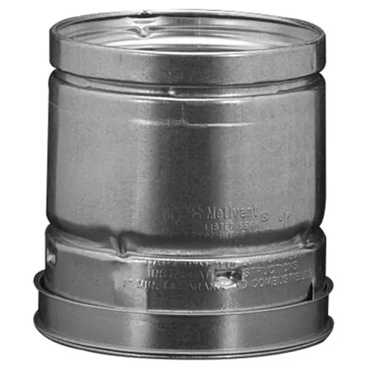 Hart & Cooley 016101 B-Vent Pipe, 4 Dia x 4' Gas Round 4RPX4