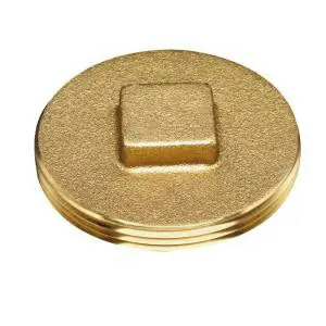 Matco-Norca CP-200 Cleanout Plug Raised Head 2 inch Brass