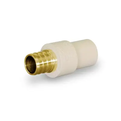 Everflow BRCPPF034-NL 3/4 BRS F1807 PEX X CPVC SOCKET ADAPTER LEAD FREE UPC APPROVED