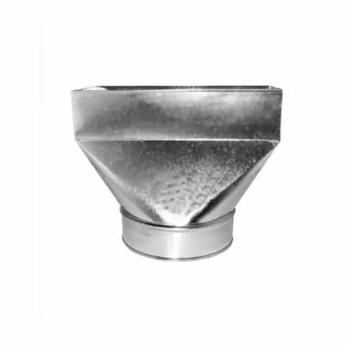 Southwark Metal 27R4148 27R Straight Register Boot 8 in Dia Hot Dipped Galvanized
