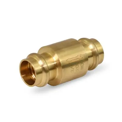 Everflow 150R034-NL 3/4 Press Spring Loaded Brass Inline Check Valve Lead Free