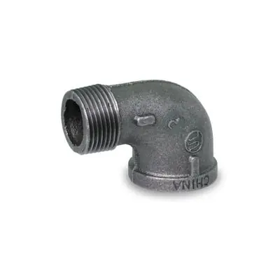 Everflow BMSN0100 Black Street Elbow 90