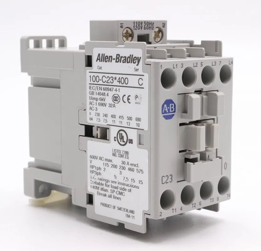 CaptiveAire 100-C23D400 120VAC Din Rail Mounted Motor Contactor