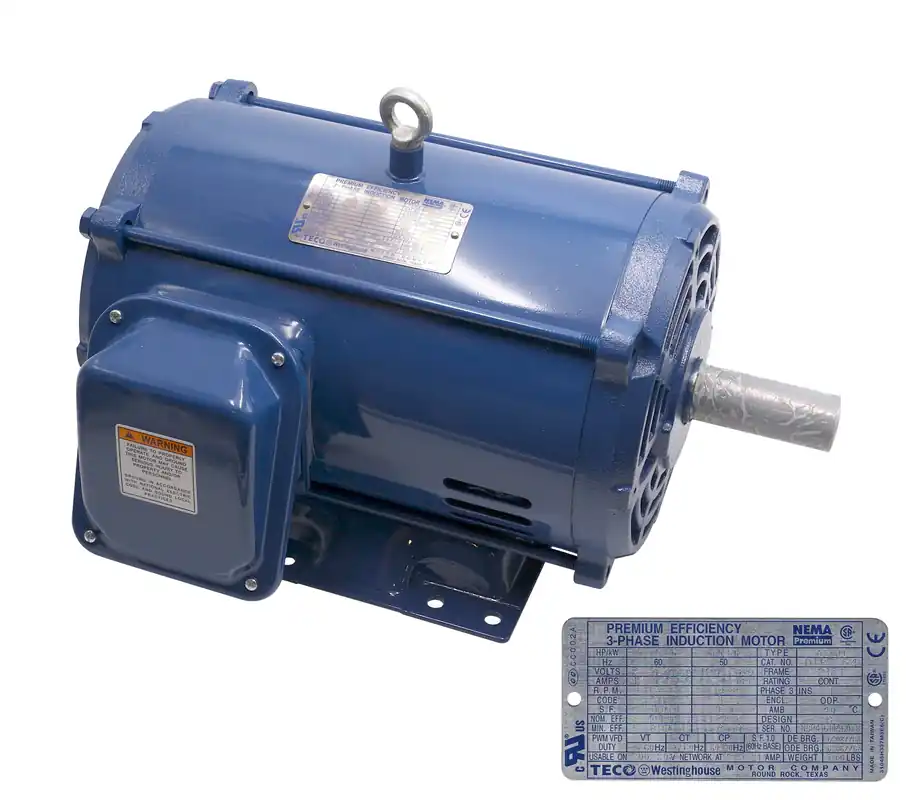 CaptiveAire DTP7/54 7.5 HP 3 Phase Continuous Duty Motor