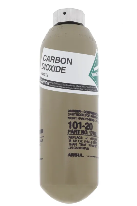 CAPTIVEAIRE 17492 3 Gal. Carbon Dioxide Cartridge For Ansul R-102 Systems