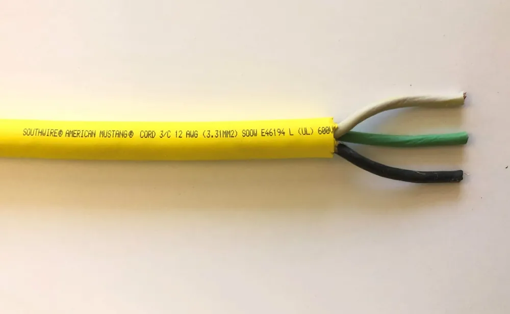 CaptiveAire SOOW-123 SOOW Cord - Priced Per Foot