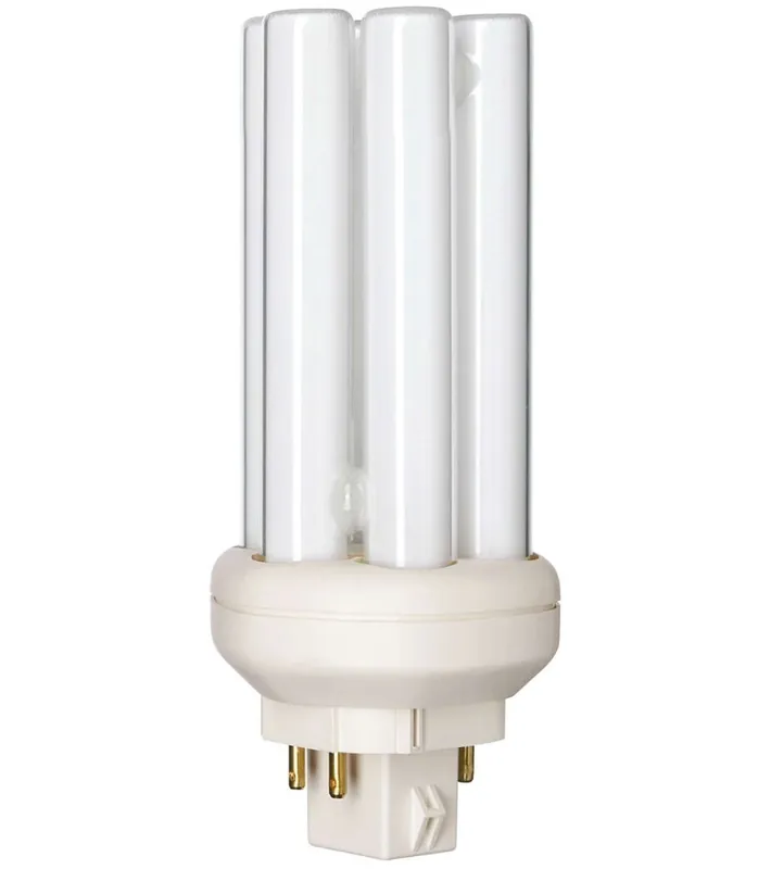 Philips 458216 Triple Compact Fluorescent Lamp 18 W 4-Pin GX24q-2 CFL Lamp PL-T 18W/830/A/4P/ALTO