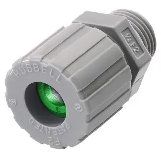 Hubbell Wiring Device-Kellems SHC1019CR HWD Flexible Standard Straight Cord Connector 1/2 in