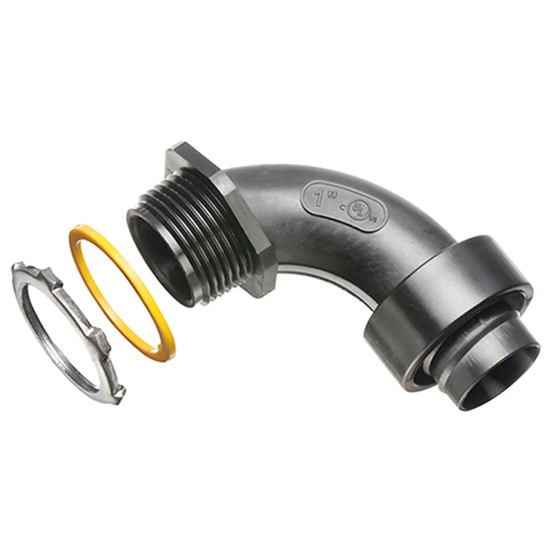Arlington NMSC90100BL Non Metallic 90 Degree Connector 1 In Trade