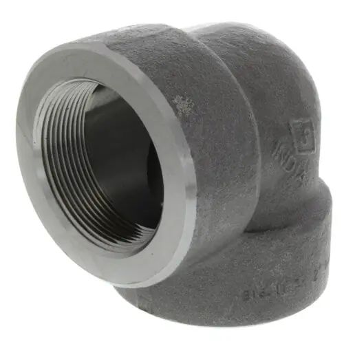 Merit Brass C3501-32 2 3000# A105N Carbon Steel 90 Elbow NPT