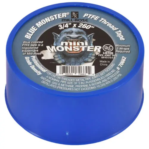 Blue Monster 70662 Blue Monster Mini-Monster 3/4 x 260 PTFE Thread Seal Tape