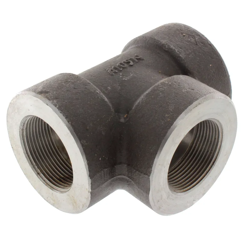 Merit Brass C3506-24 1-1/2 3000# A105N Carbon Steel Tee NPT