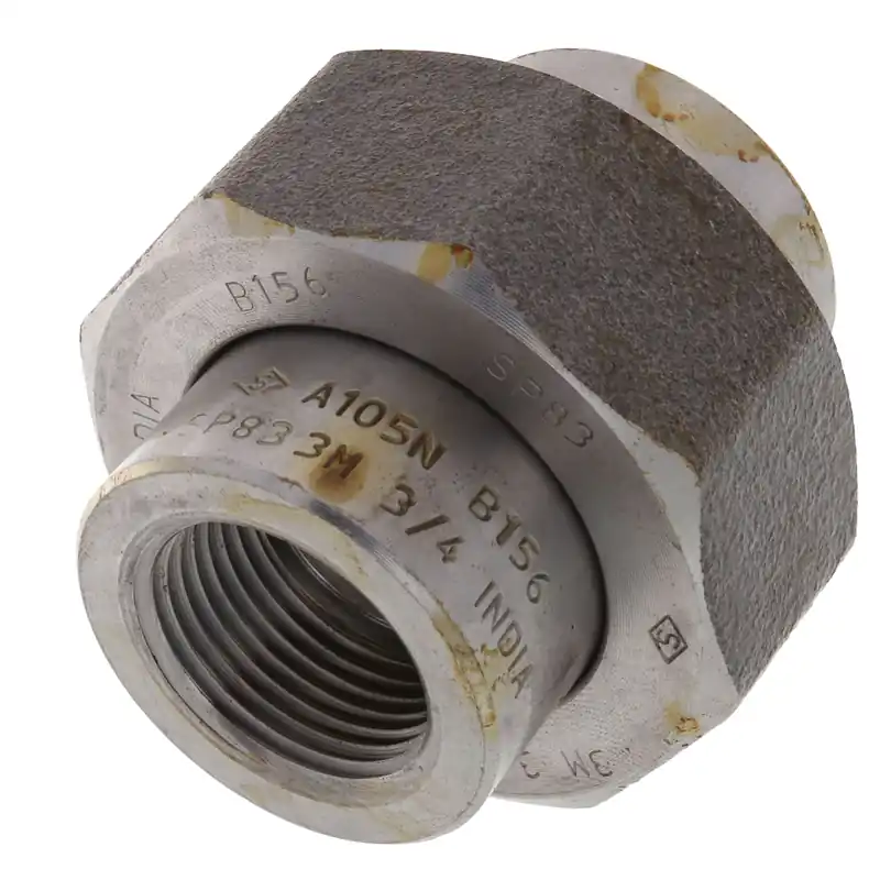 Merit Brass C3587-12 3/4 3000# A105N Carbon Steel Union NPT