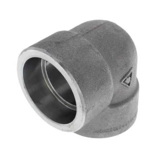 Merit Brass CSW3501-24 1-1/2 3000# A105N Carbon Steel Socket Weld 90 Elbow