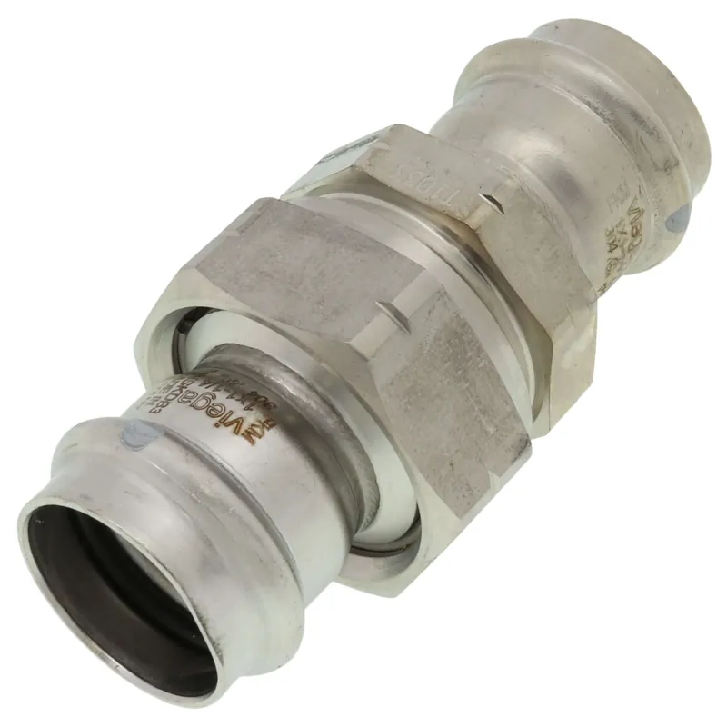 Viega 86017 1 ProPress 304 Stainless Union w/ FKM Seal (P x P)