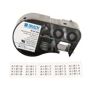 Brady M-48-498 M Series Rectangular Label Maker Cartridge 1 in x 3/4 in