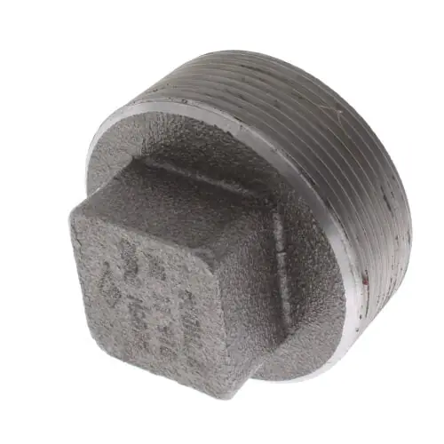 Merit Brass C3517-32 2 3000# A105N Carbon Steel Solid Square Head Plug NPT