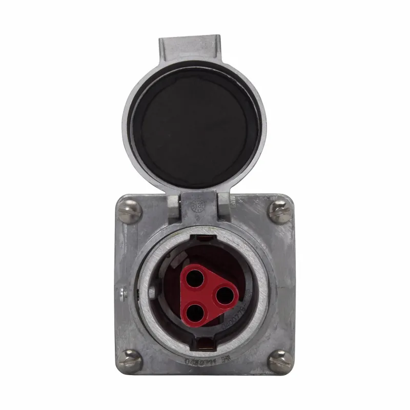 Crouse-Hinds AR342 30 Amp 4-Pole 3-Wire Spring Door Receptacle Housing